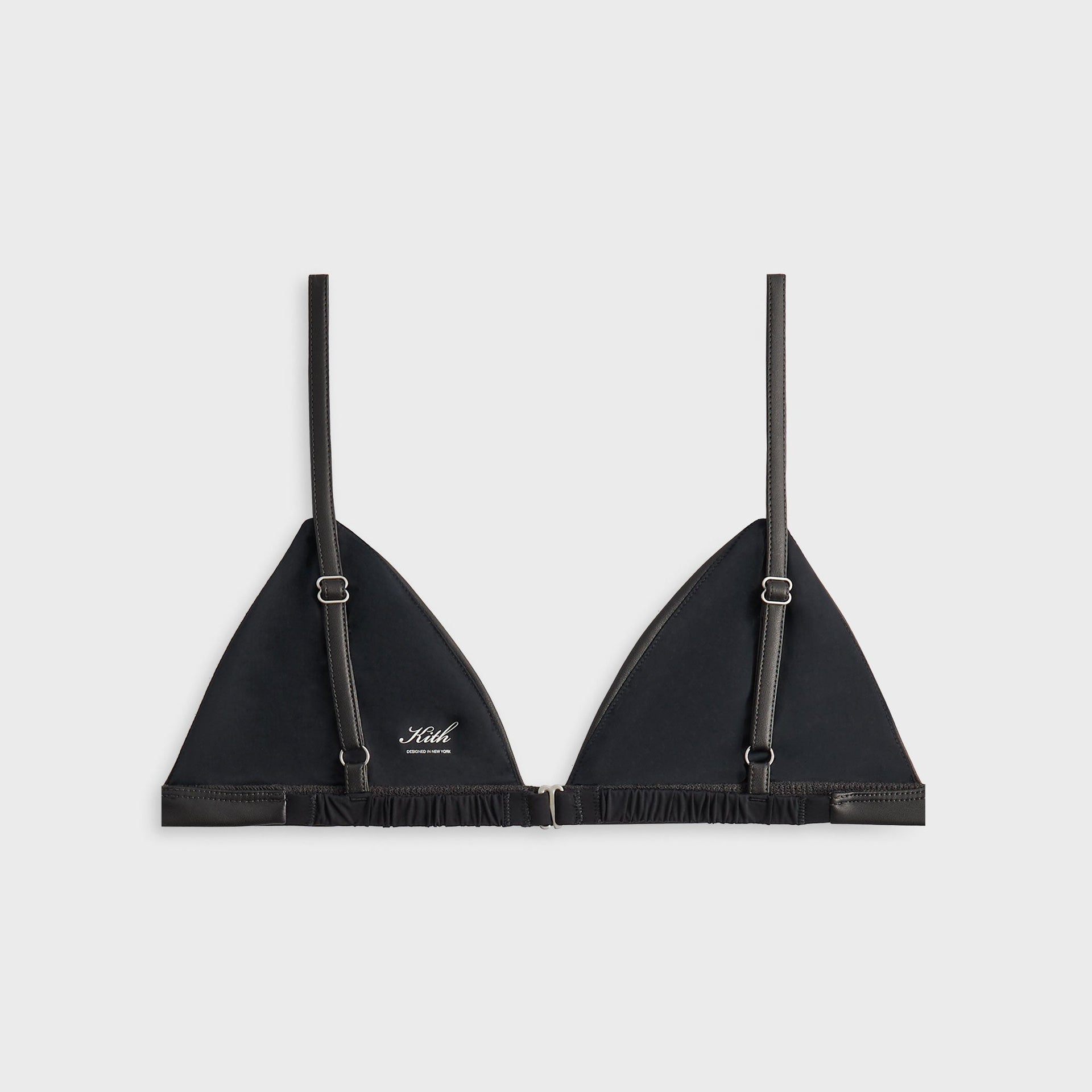 Lisa for Kith Women Braelyn Faux Leather Bra - Black - PH