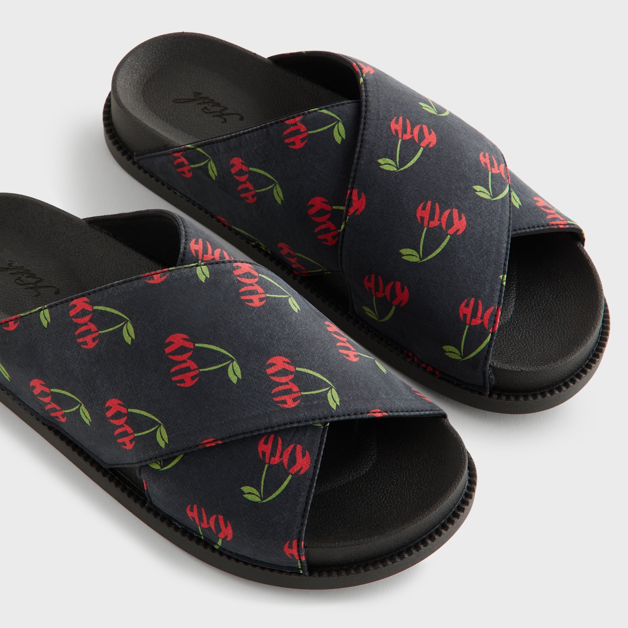 Kith Women Cherry Criss Cross Slides - Black – Kith Europe