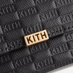 Kith Women Monogram Double Card Holder - Black