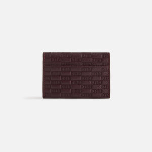 Kith Women Monogram Double Card Holder - Magma