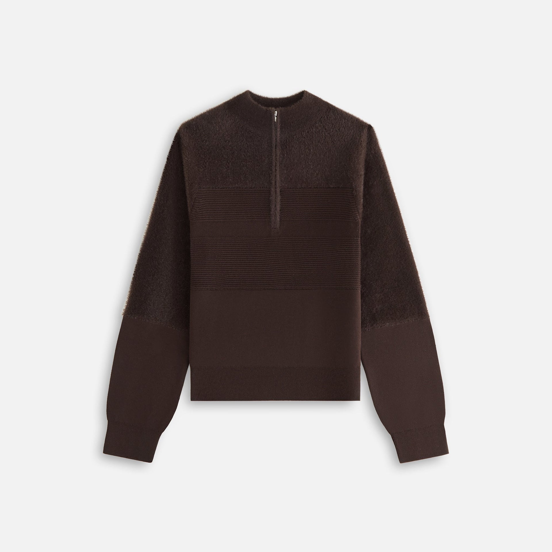 Kith Women Presley Blocked Mohair Zip Sweater - Incognito