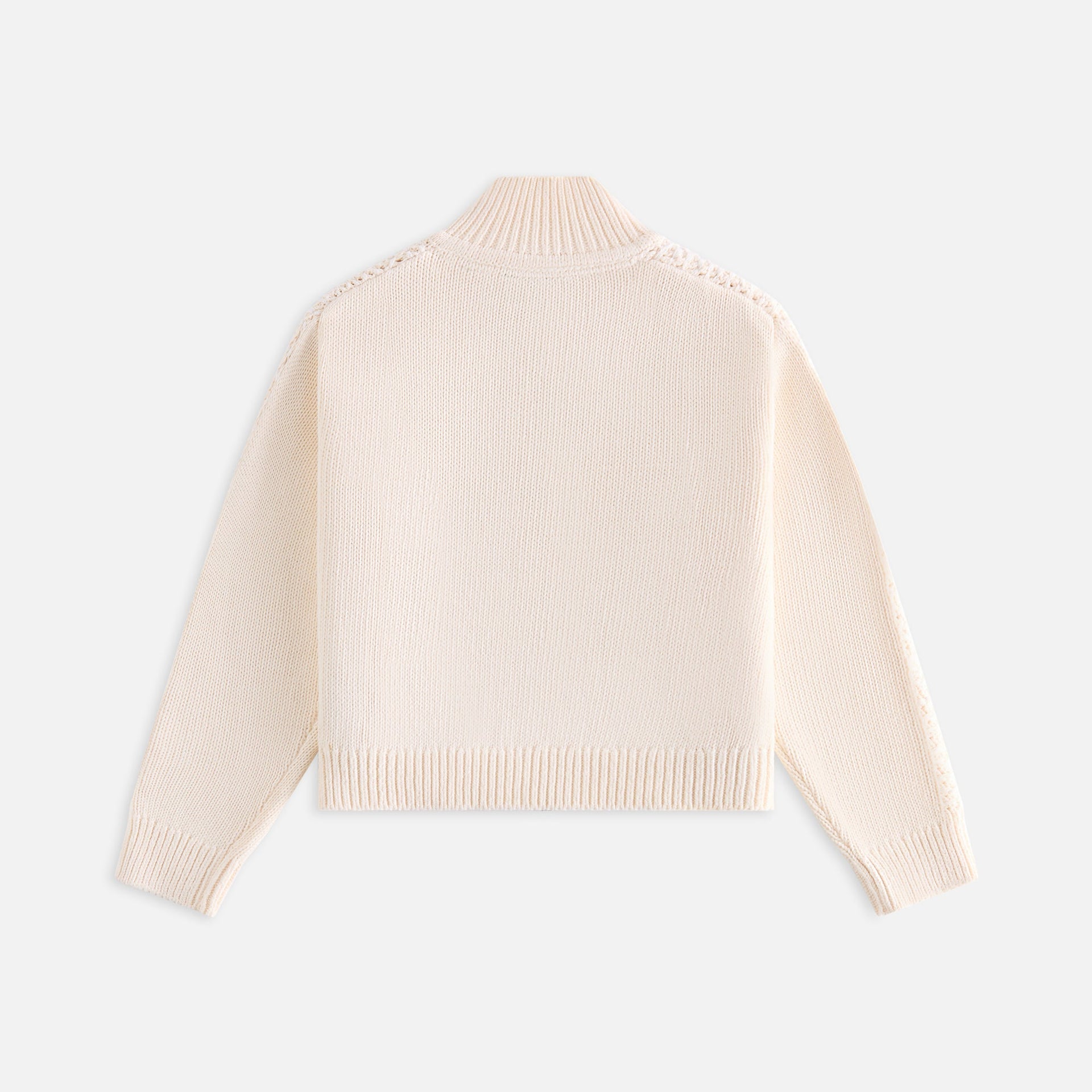 Kith Women Wyler Crest Full Zip Sweater - Sandrift