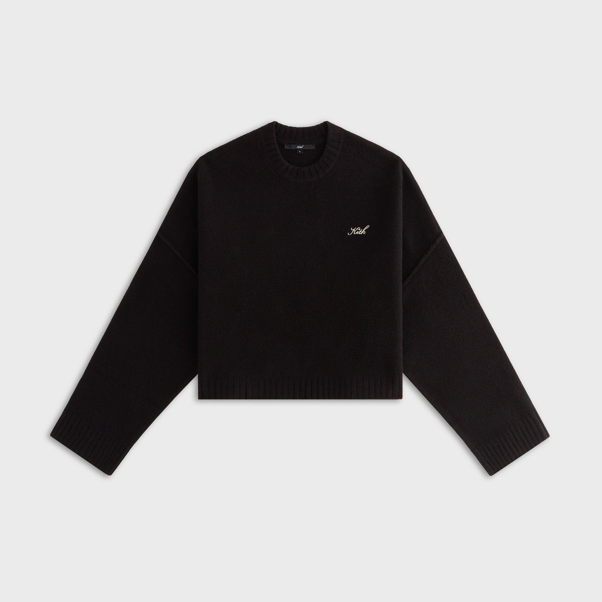 Kith Women Freja Cropped Sweater - Black - PH