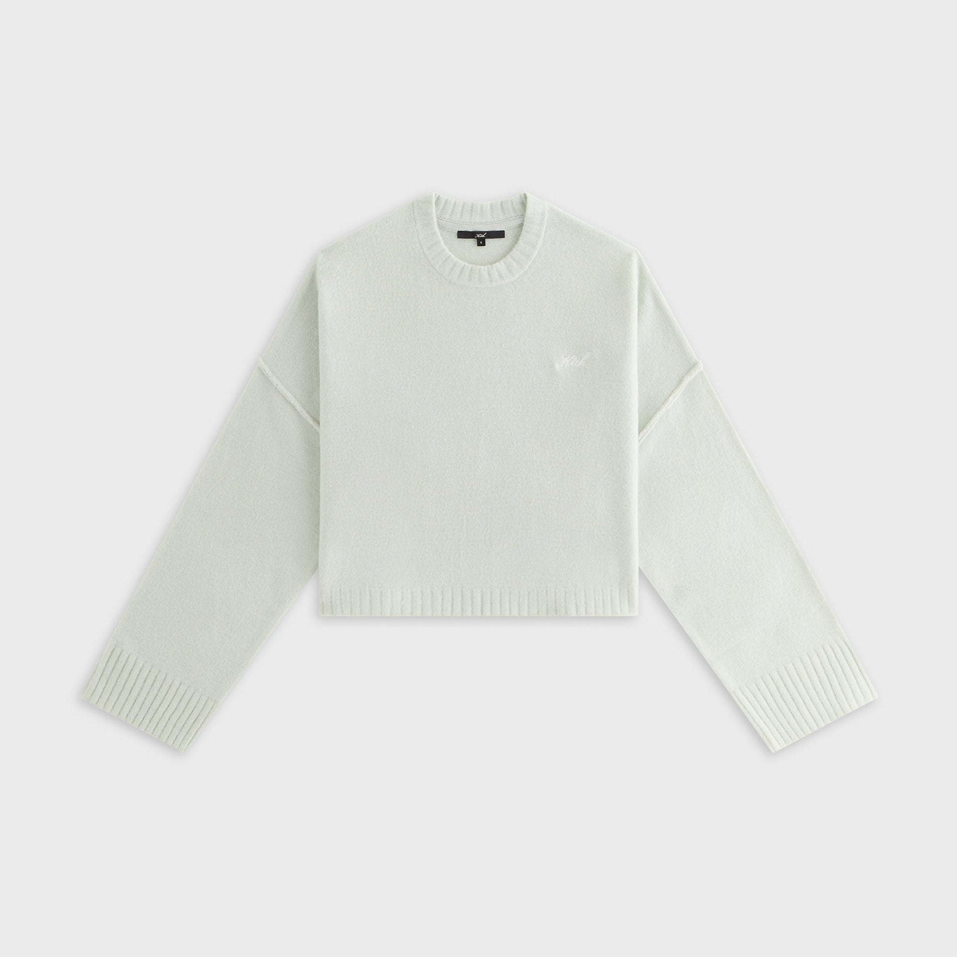 Kith Women Freja Cropped Sweater - Powder