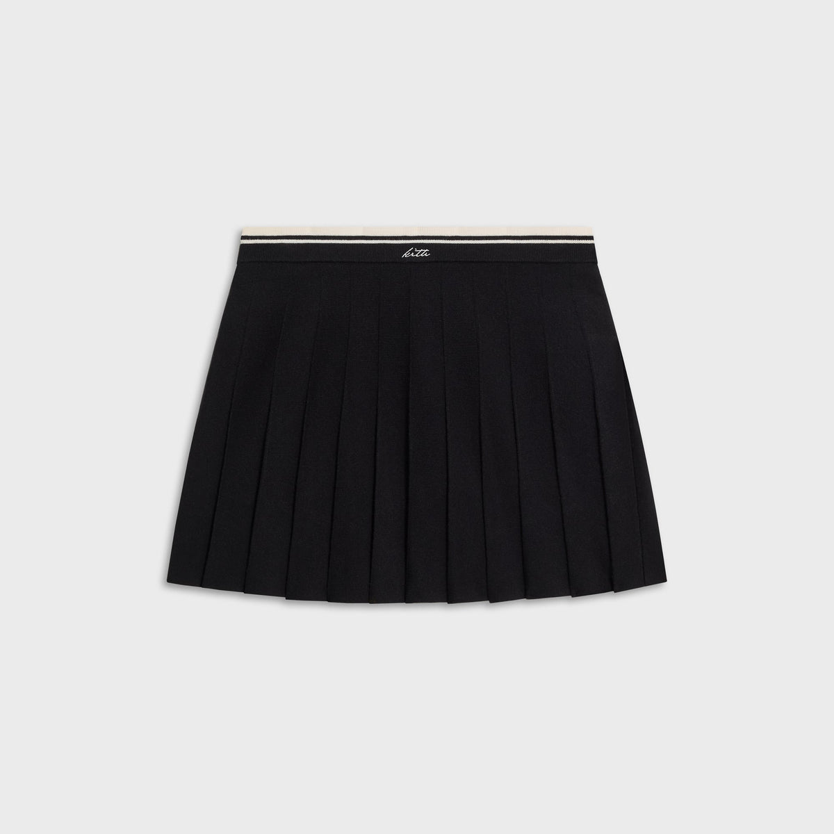 Kith Women Hana Pleated Sweater Skort - Black - PH