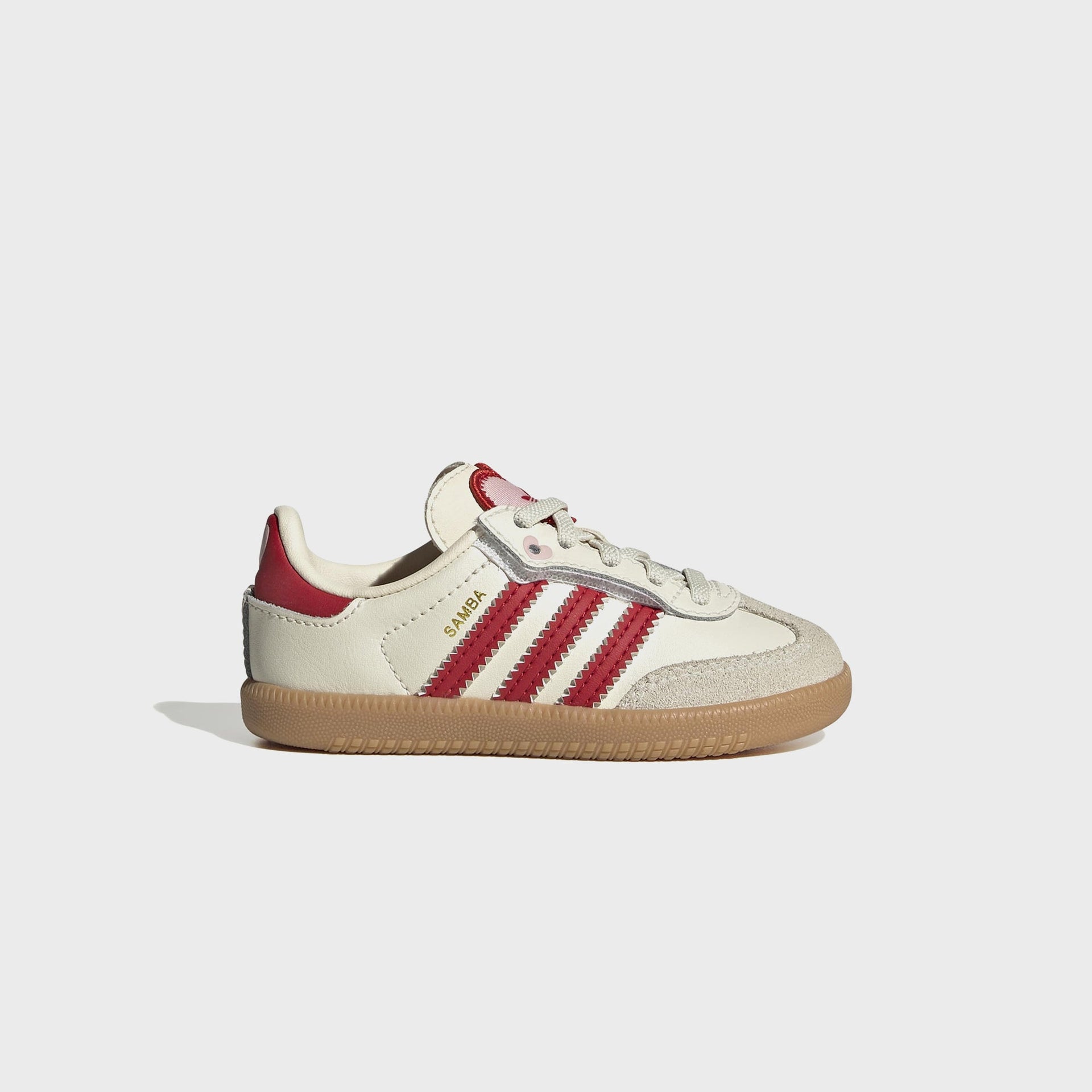 adidas Toddler Samba OG - Cream White / Better Scarlet / Gum 3