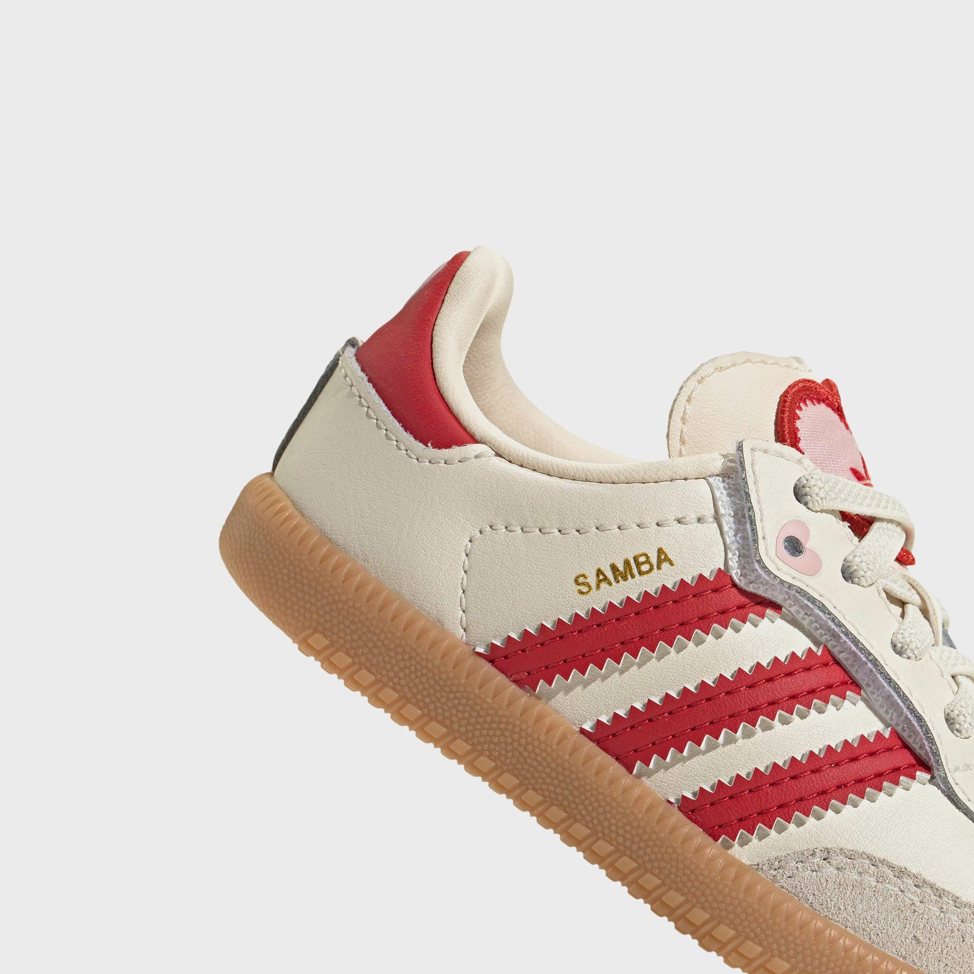 adidas Toddler Samba OG - Cream White / Better Scarlet / Gum 3