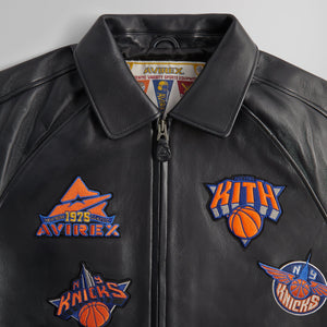 Kith & AVIREX for the New York Knicks Icon Jacket - Black PH