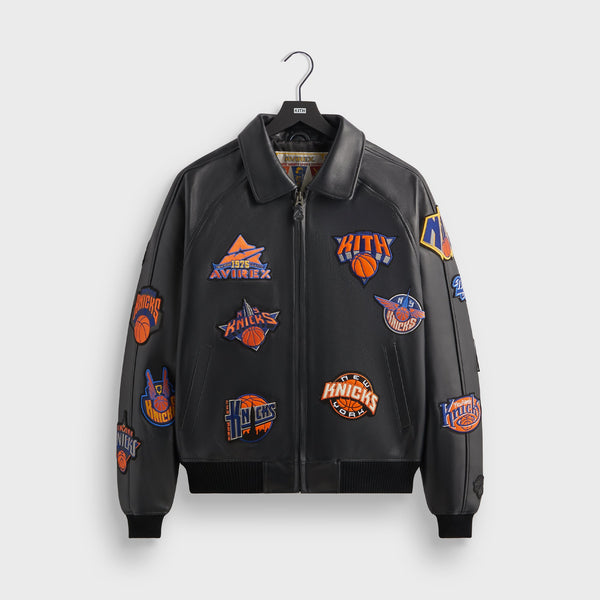 Kith & AVIREX for the New York Knicks Icon Jacket - Black