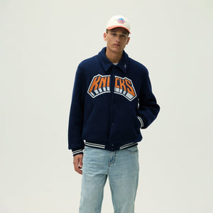 Kith for the New York Knicks Empire Wool Coaches Jacket - Nocturnal PH