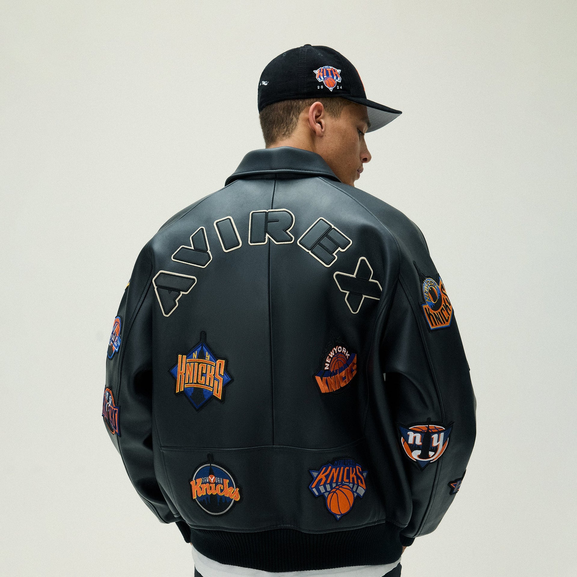 Kith & AVIREX for the New York Knicks Icon Jacket - Black