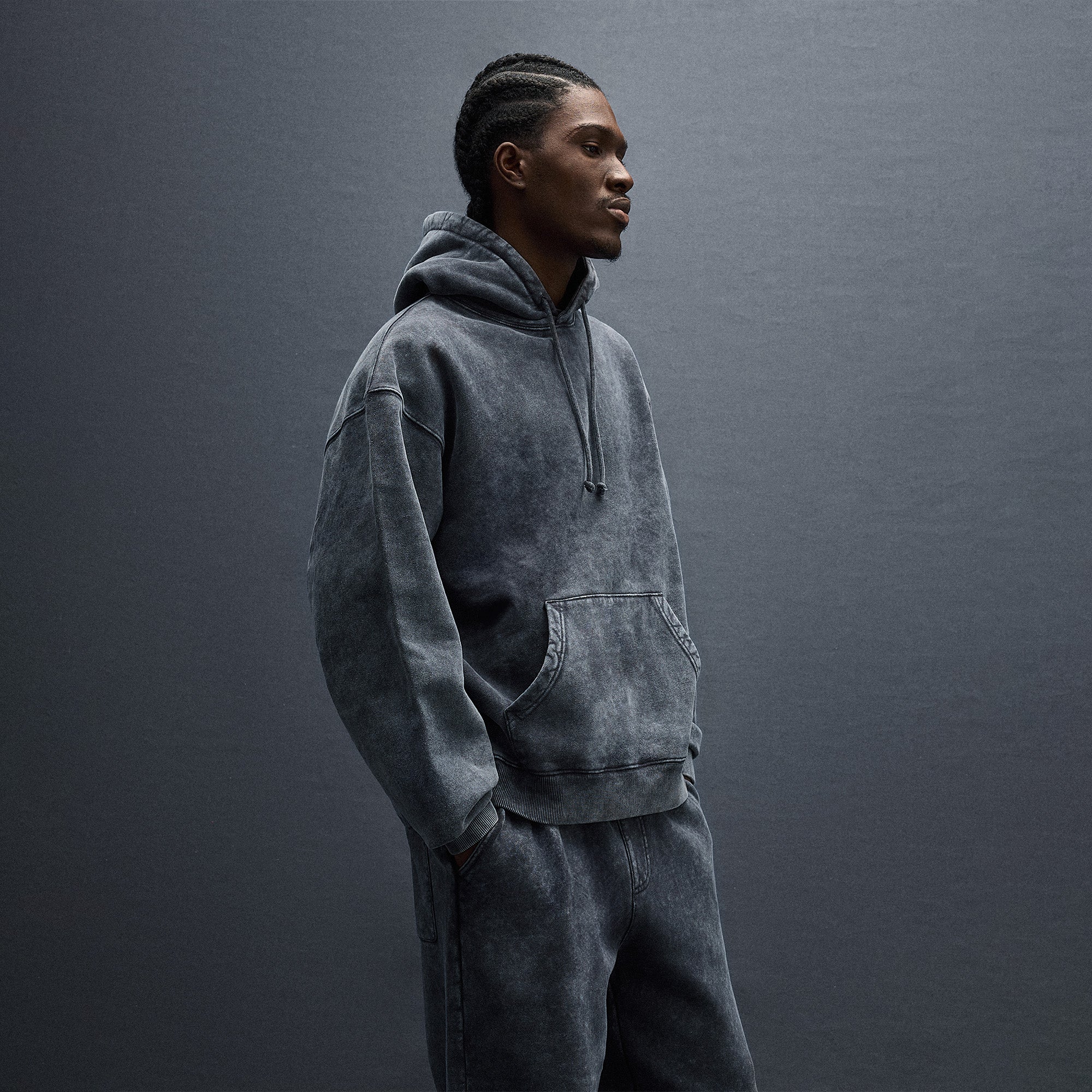 Kith 101 Sueded Fleece Williams III Hoodie - Nightfall – Kith Europe