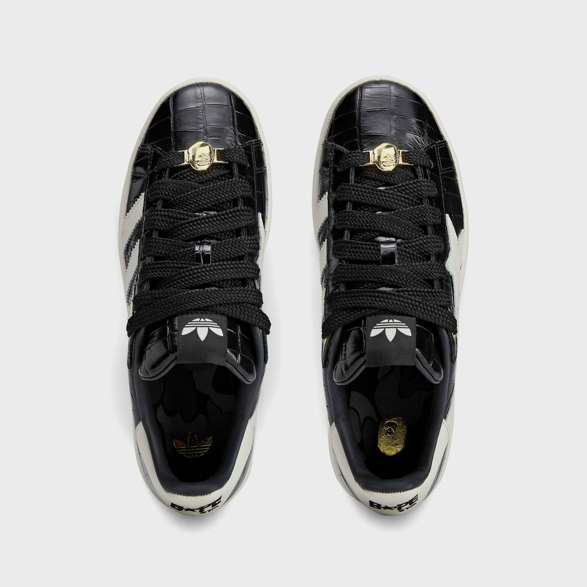 adidas x BAPE Campus 00S - Core Black / Off White / Gold Metallic