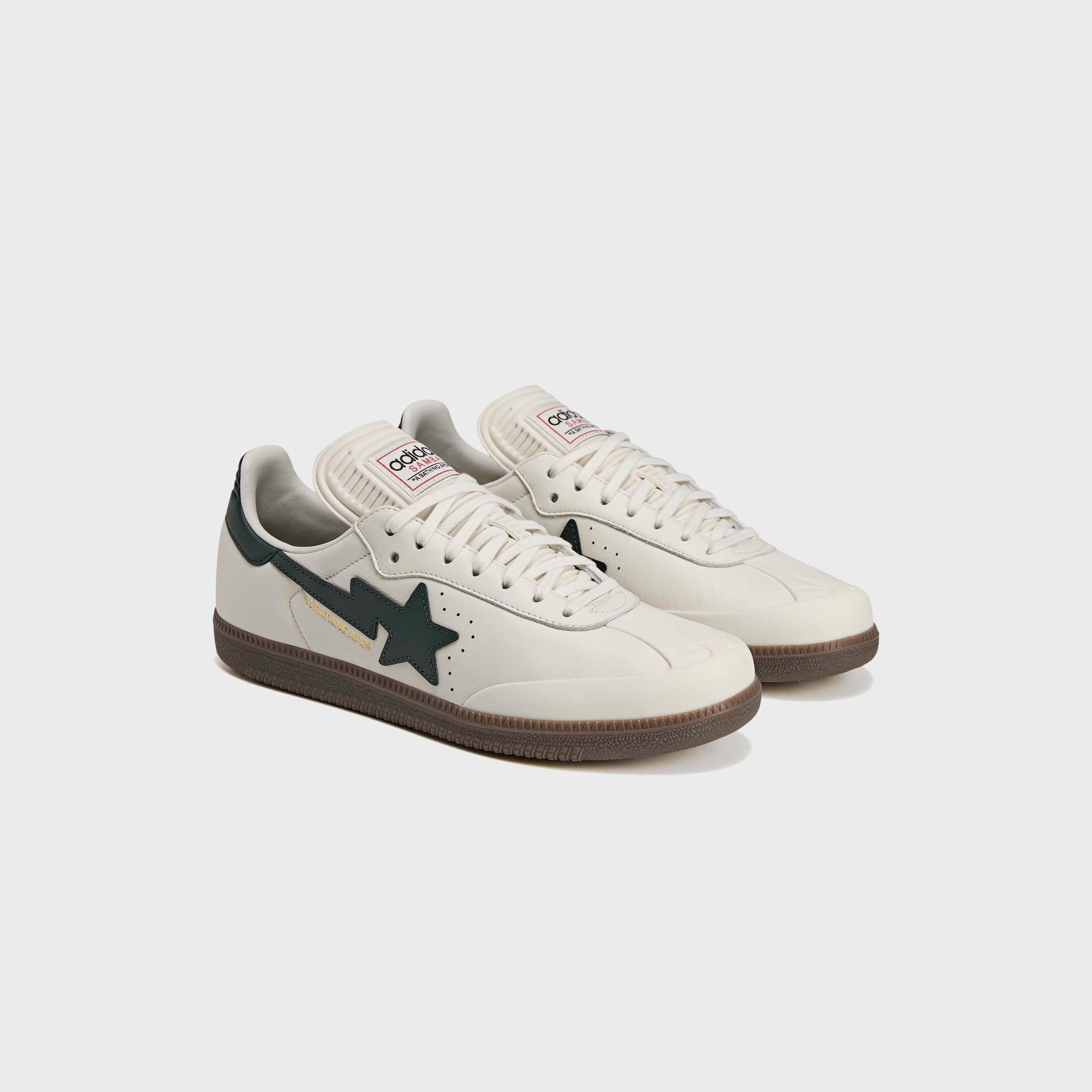 adidas x BAPE Samba - Off White / Shadow Green / Gum – Kith Europe