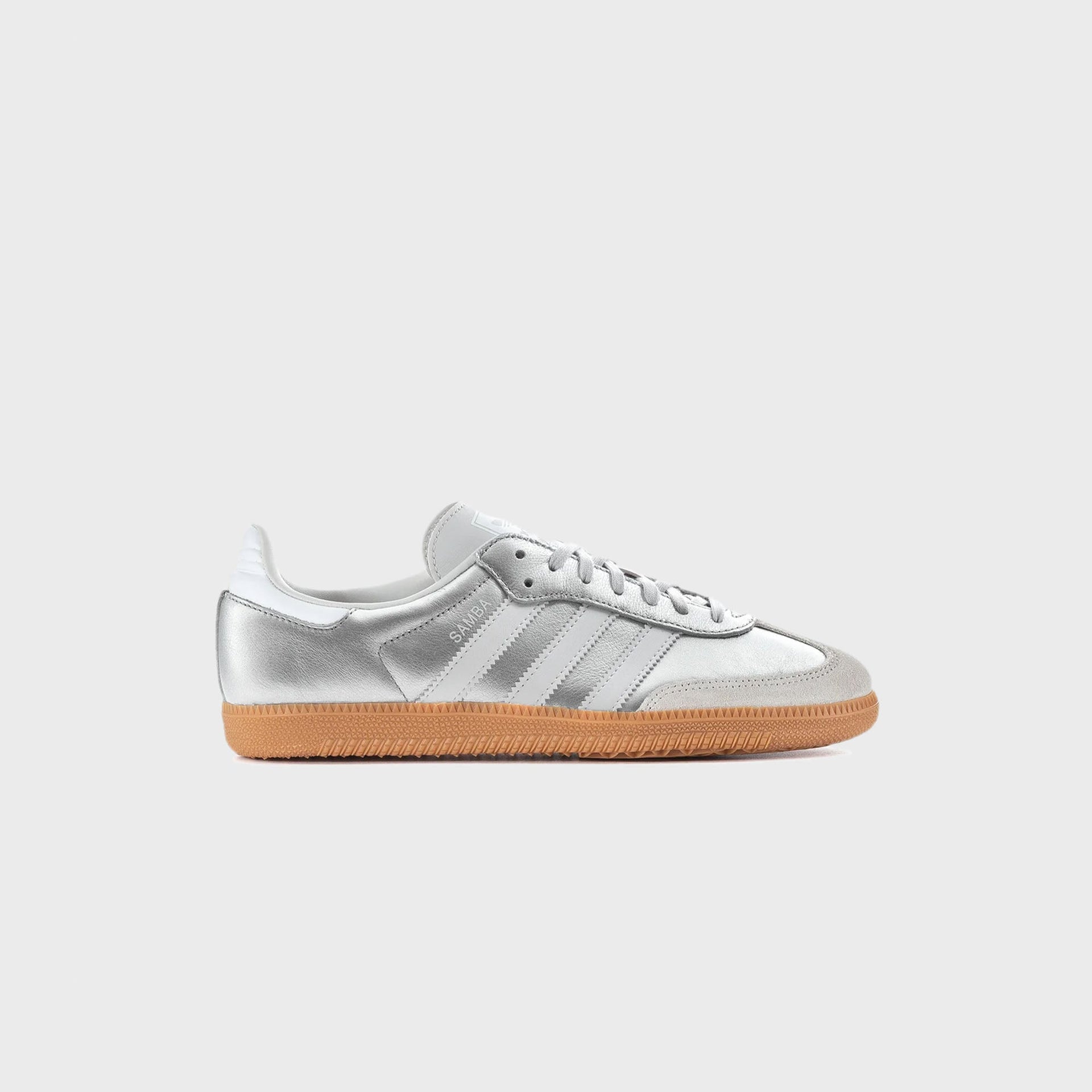 adidas GS Samba OG - Silver Metallic / Cloud White / Gum