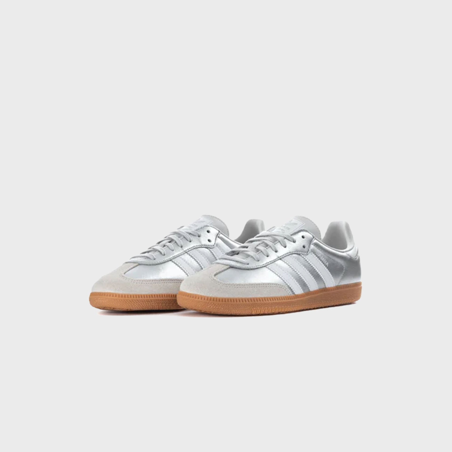 adidas GS Samba OG - Silver Metallic / Cloud White / Gum