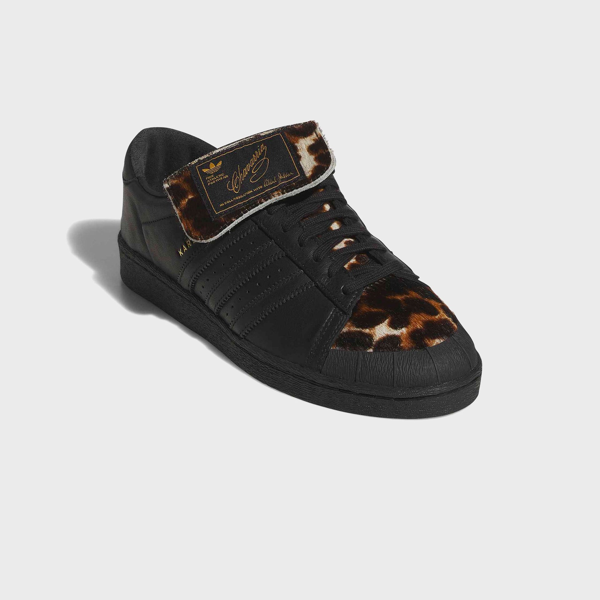 adidas x Willy Chavarria Jabbar Low - Core Black / Core Black / Leopard Print