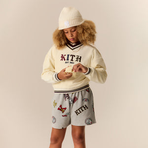 Kith Kids Kith Logo Nelson V-Neck - Waffle