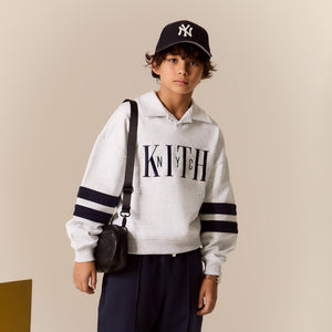 Kith Kids Collared Nelson Sweatshirt - Light Heather Grey