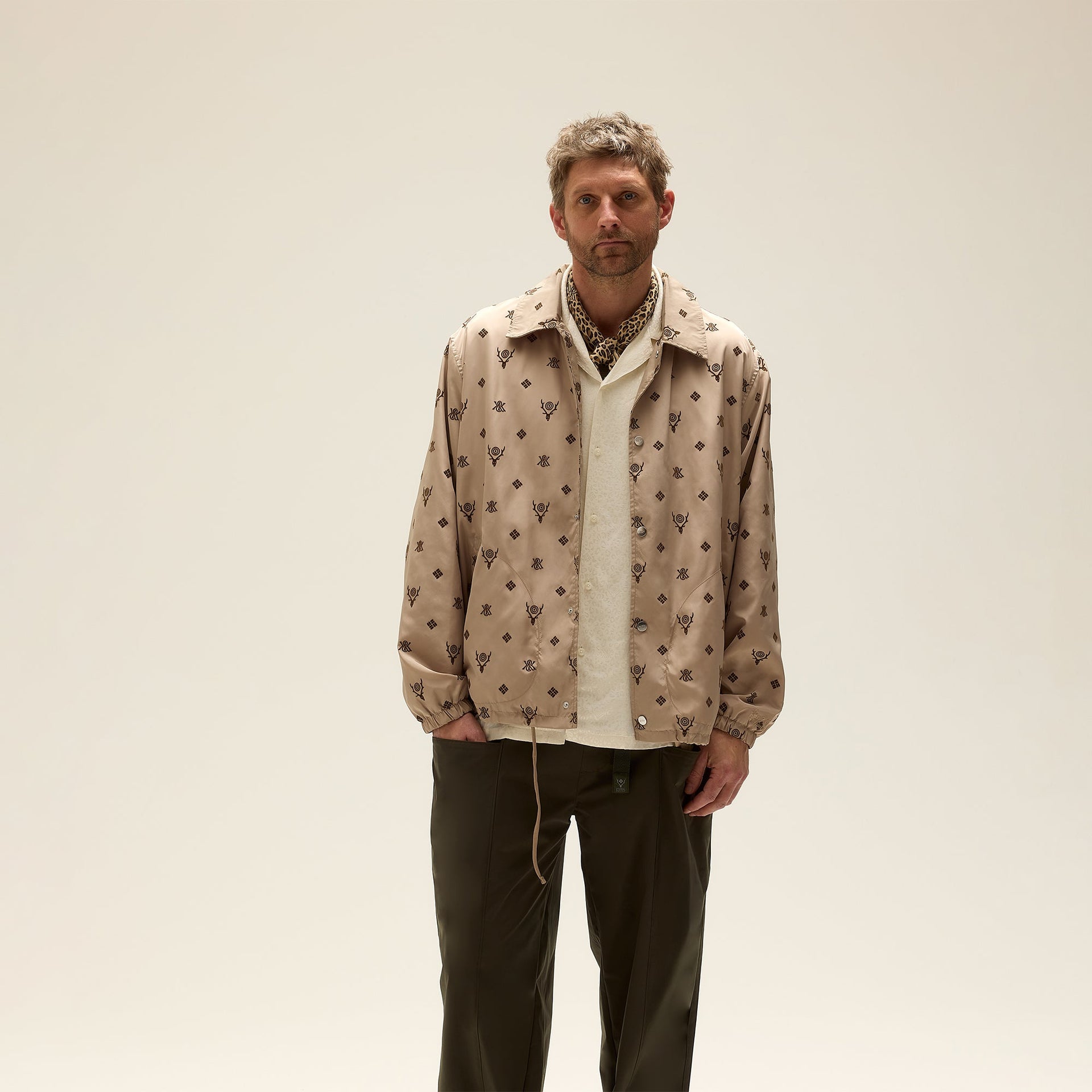 Kith & South2 West8 for Columbia Flocked Monogram Coaches Jacket - Hue