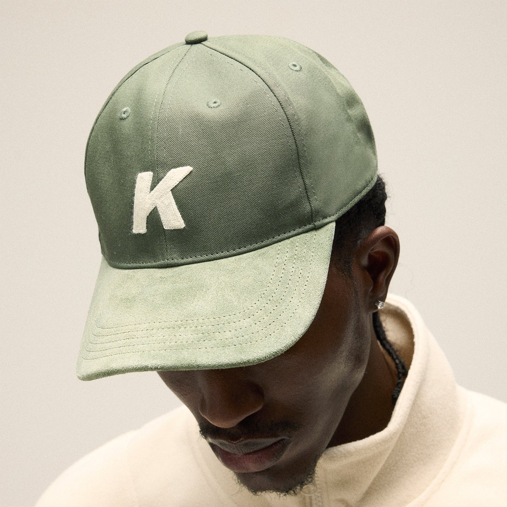 Kith Crochet K Aaron Classic Cap With Suede Brim - Machine