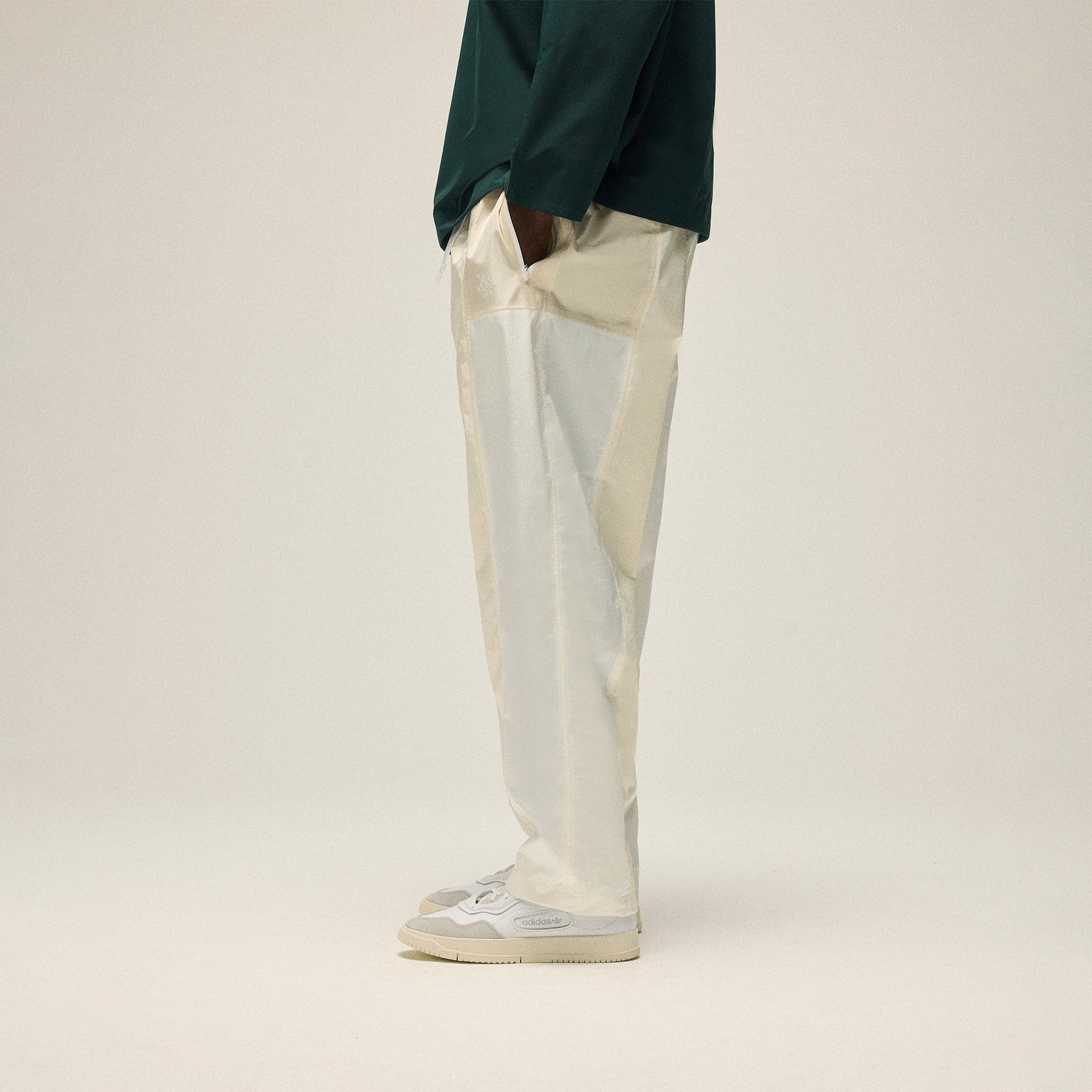 Kith Color-Blocked Belted Callum Pant - Whisper