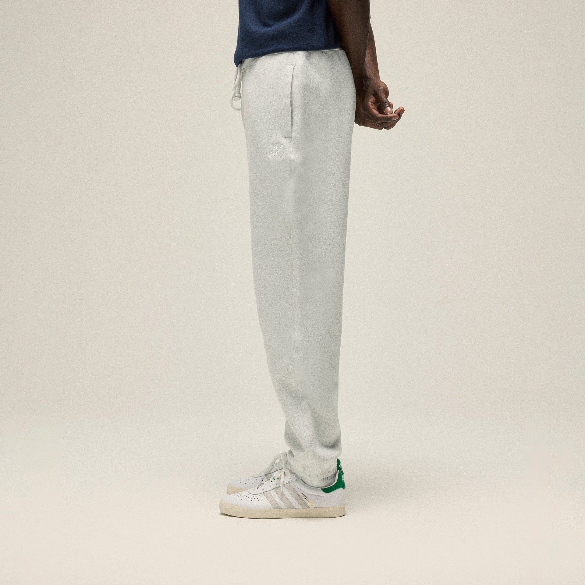 Kith Compact Knit Williams I Sweatpant - Light Heather Grey