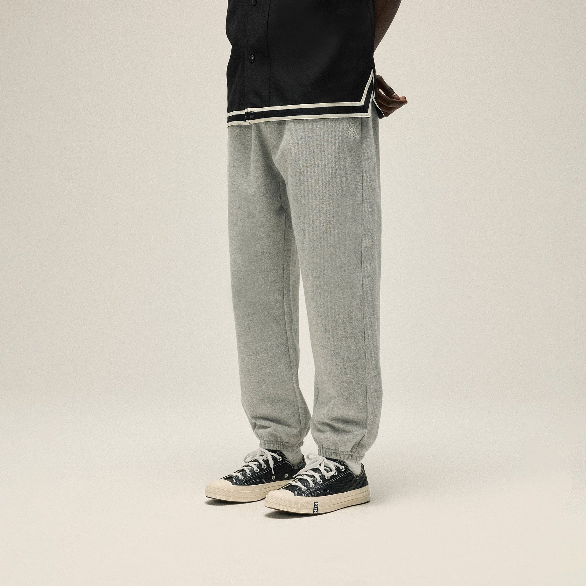 Kith Suede Fleece Nelson Sweatpant - Medium Heather Grey