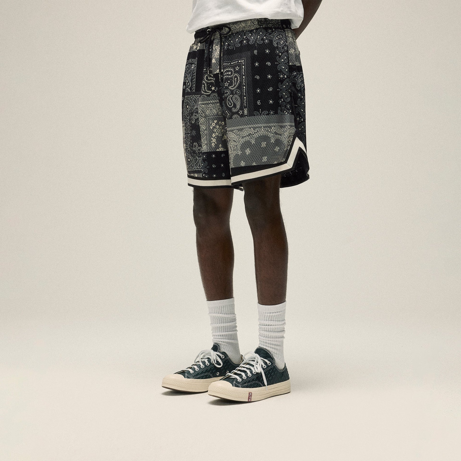 Kith Printed Mesh Curtis Short - Black
