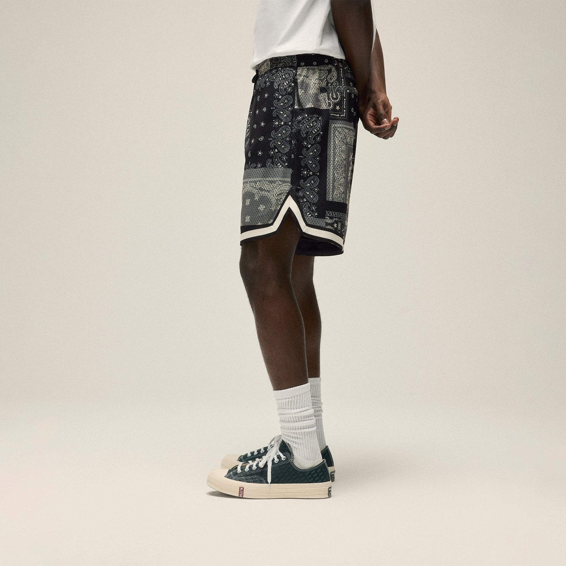 Kith Printed Mesh Curtis Short - Black