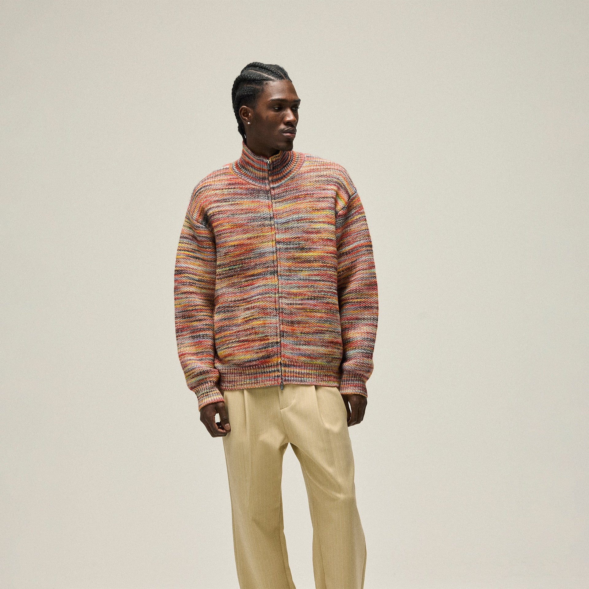 Kith Space Dye Wyona Full Zip Sweater - Fervor