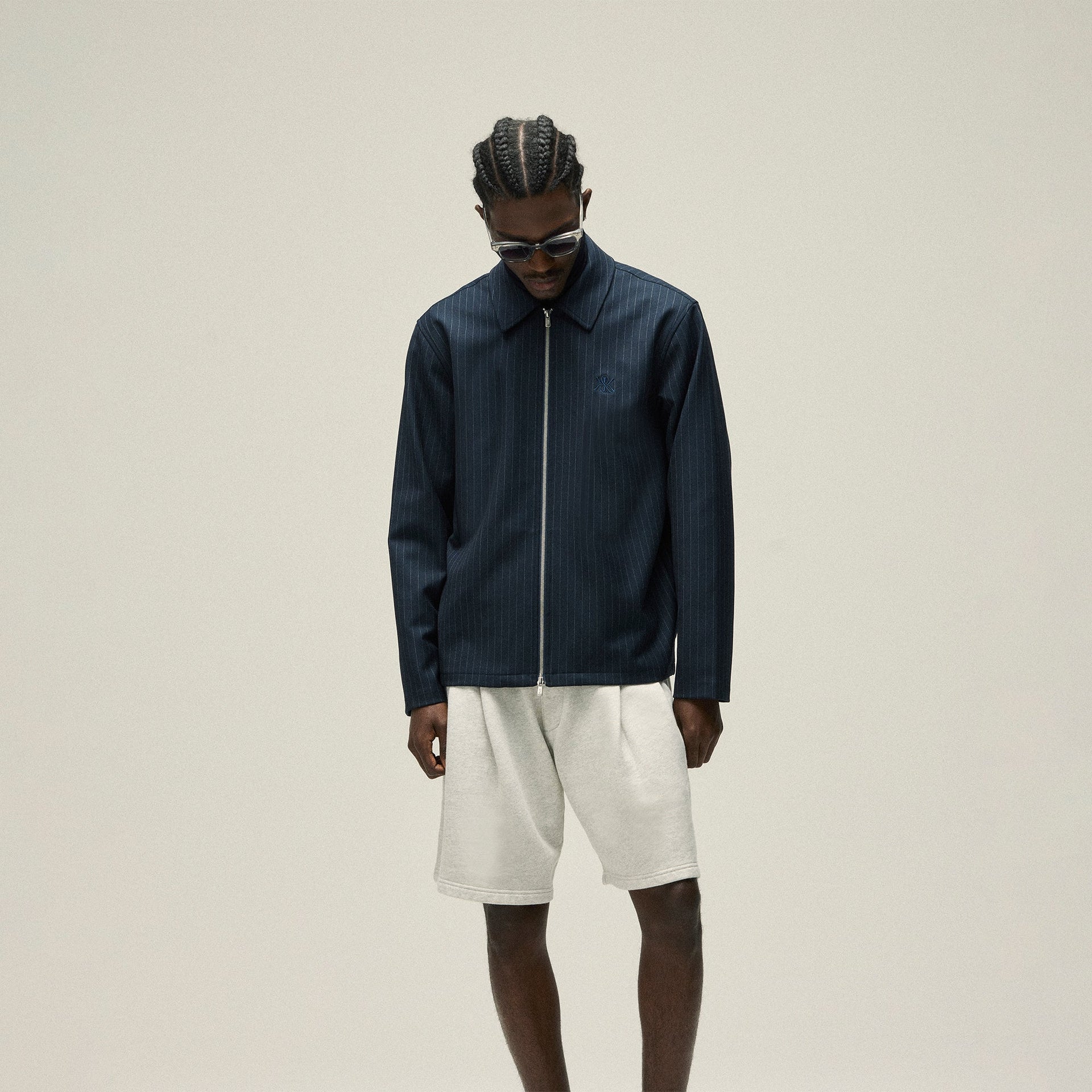Kith Kylan Sweatshort - Light Heather Grey