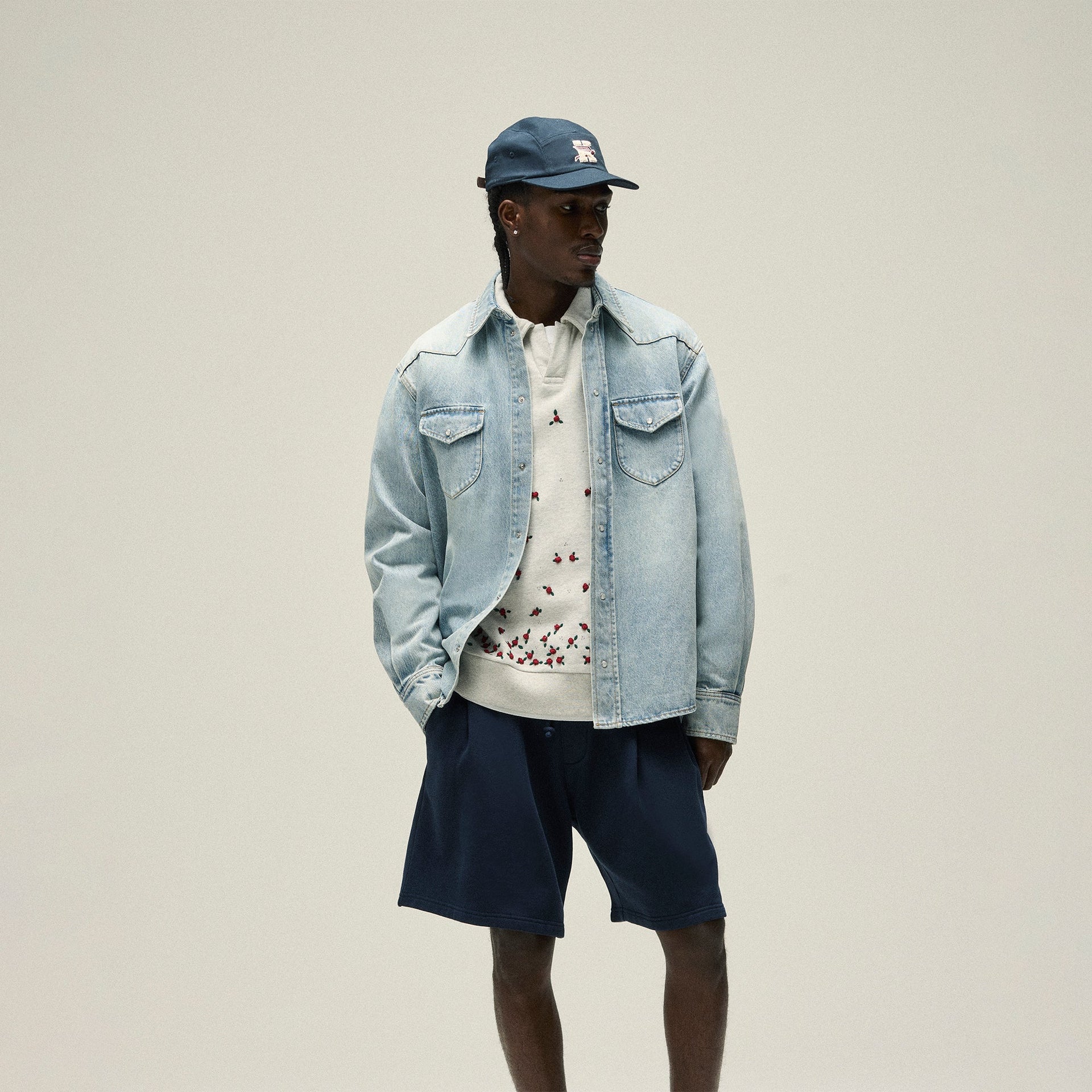 Kith Webster Denim Shirt - Light Indigo