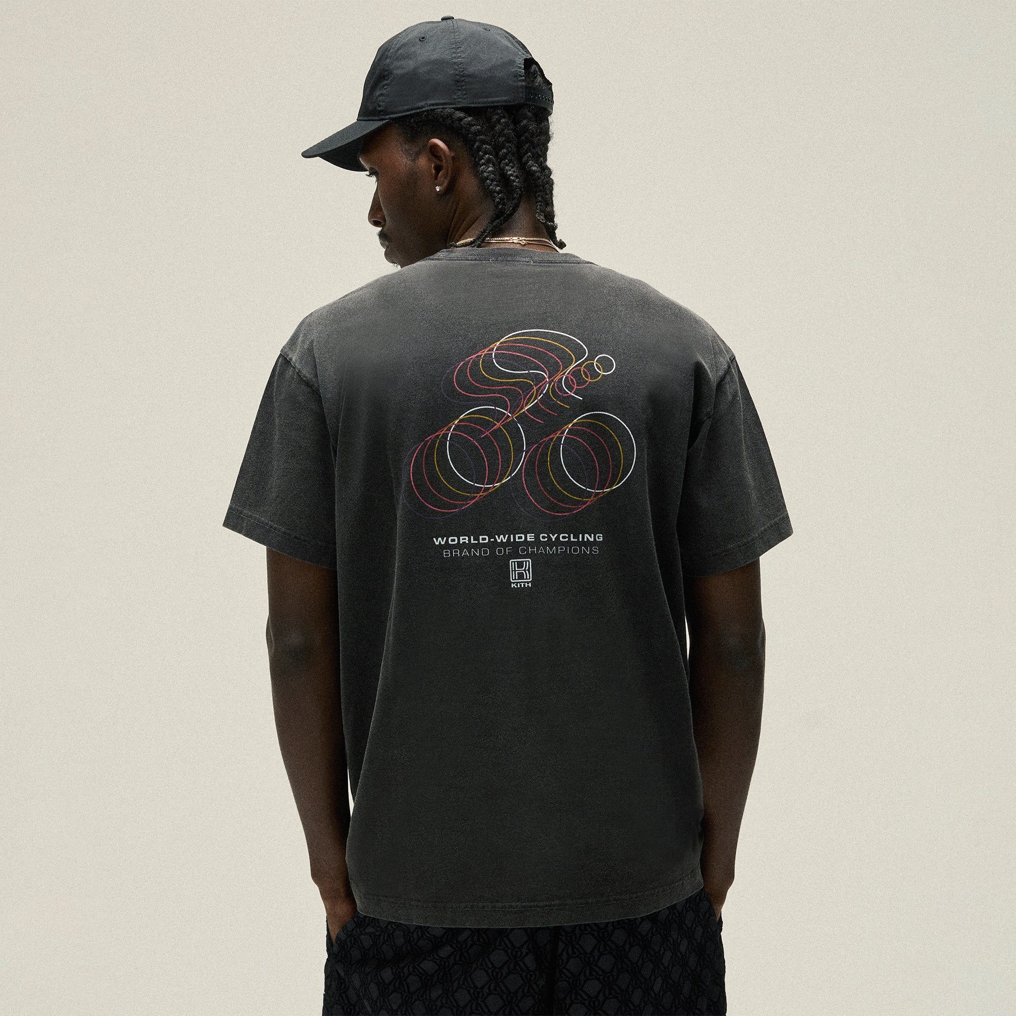Kith Cycling Palette Vintage Tee - Black – Kith Europe