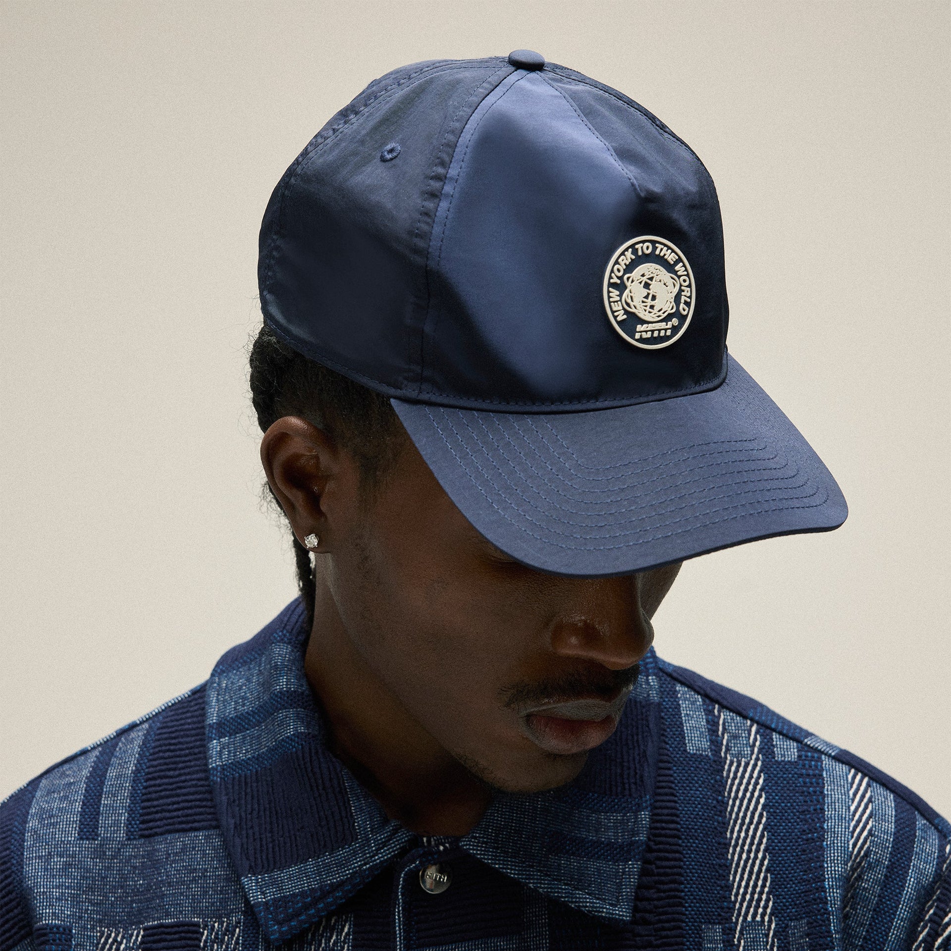 Kith Wrinkle Nylon Bay Low Pinch Crown Cap - Nocturnal