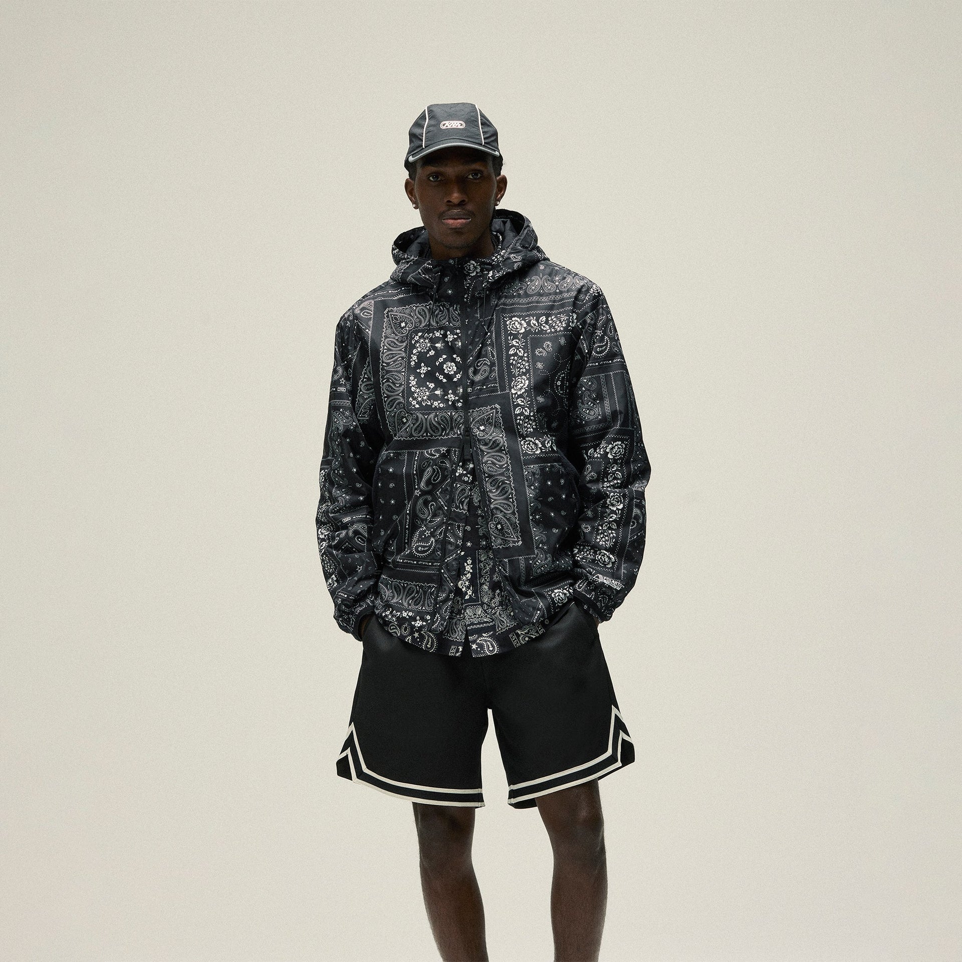 Kith Deconstructed Bandana Madison V Jacket - Black
