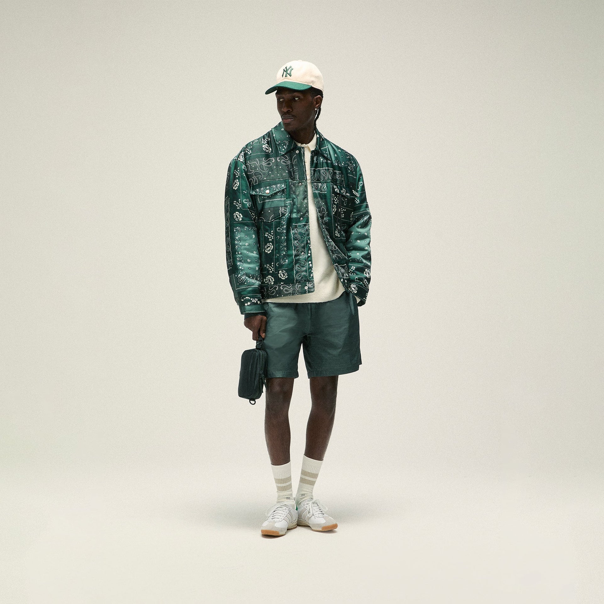 Kith Puffed Jase Satin Trucker Jacket - Stadium
