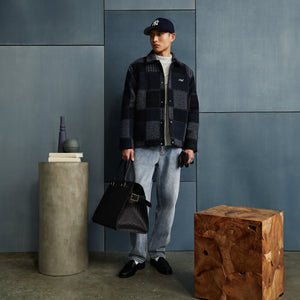 Kith Patchwork Wool Coaches Jacket - Nocturnal