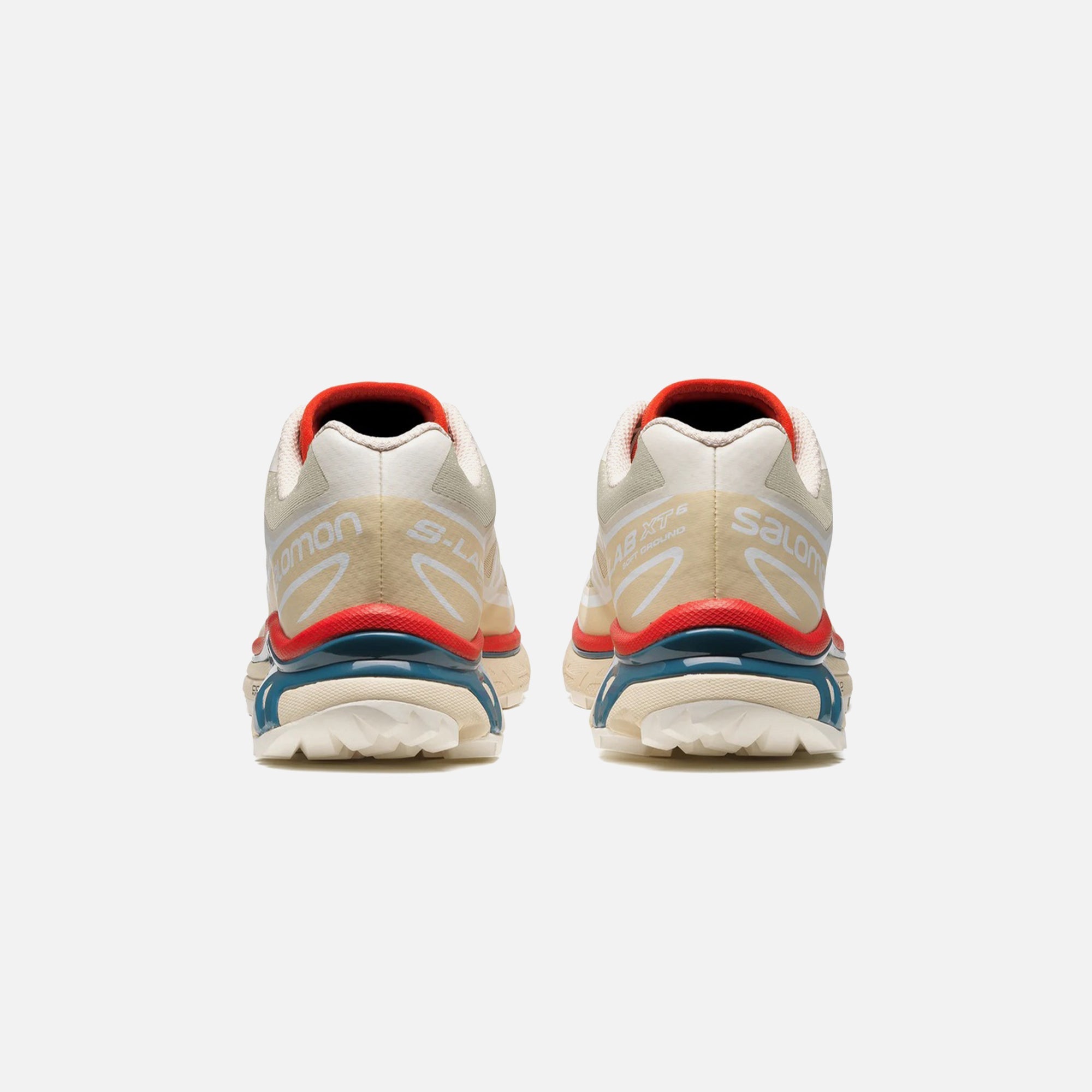 Salomon XT-6 - Almond Milk / Bleached Sand / Aurora Red – Kith Europe