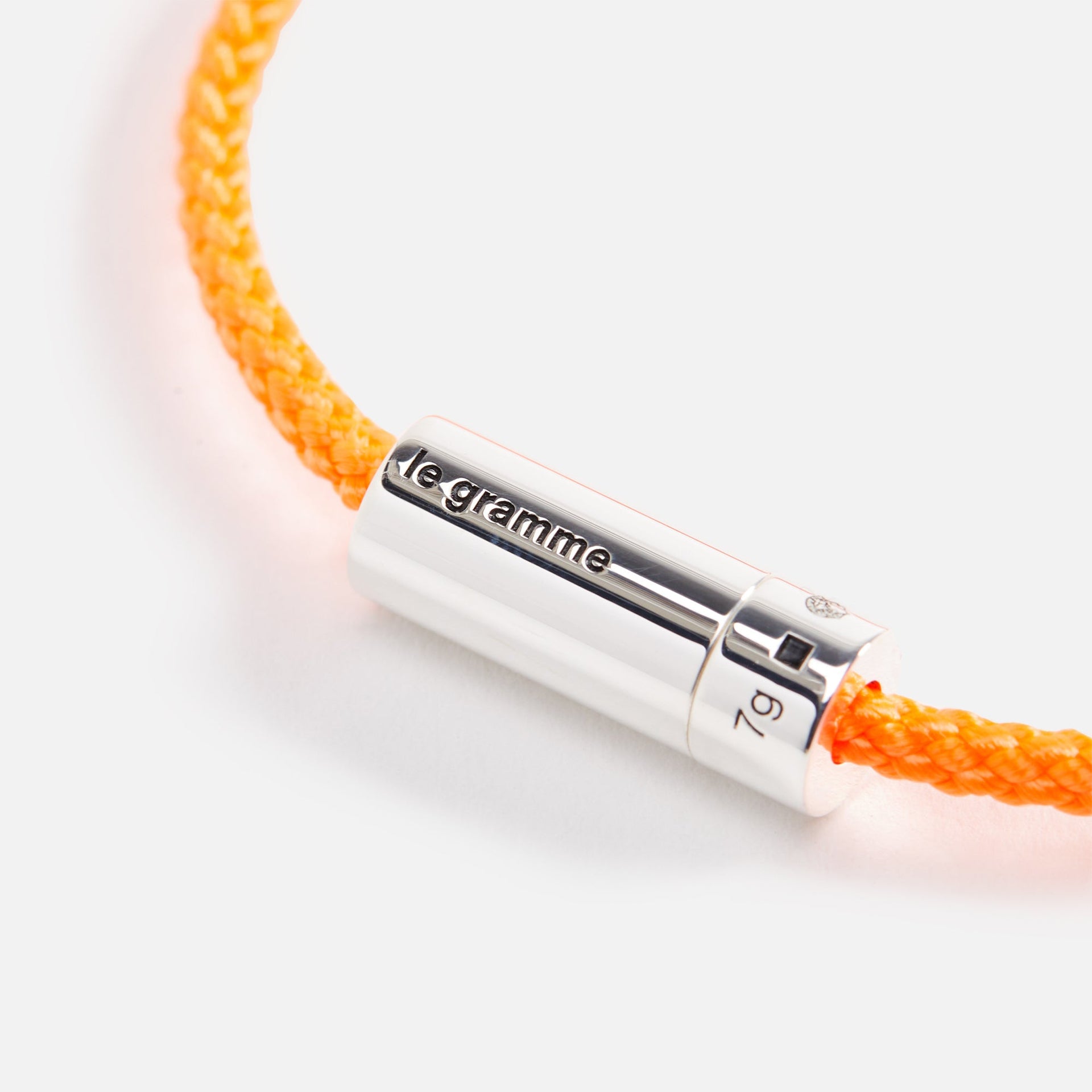 Le Gramme 7g Nato Cable Bracelet - Orange