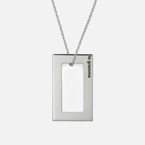 LE GRAMME 3.4g Sterling Silver Tsavorite Necklace for Men