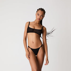 Kith Women Mesh Adjustable Thong - Black