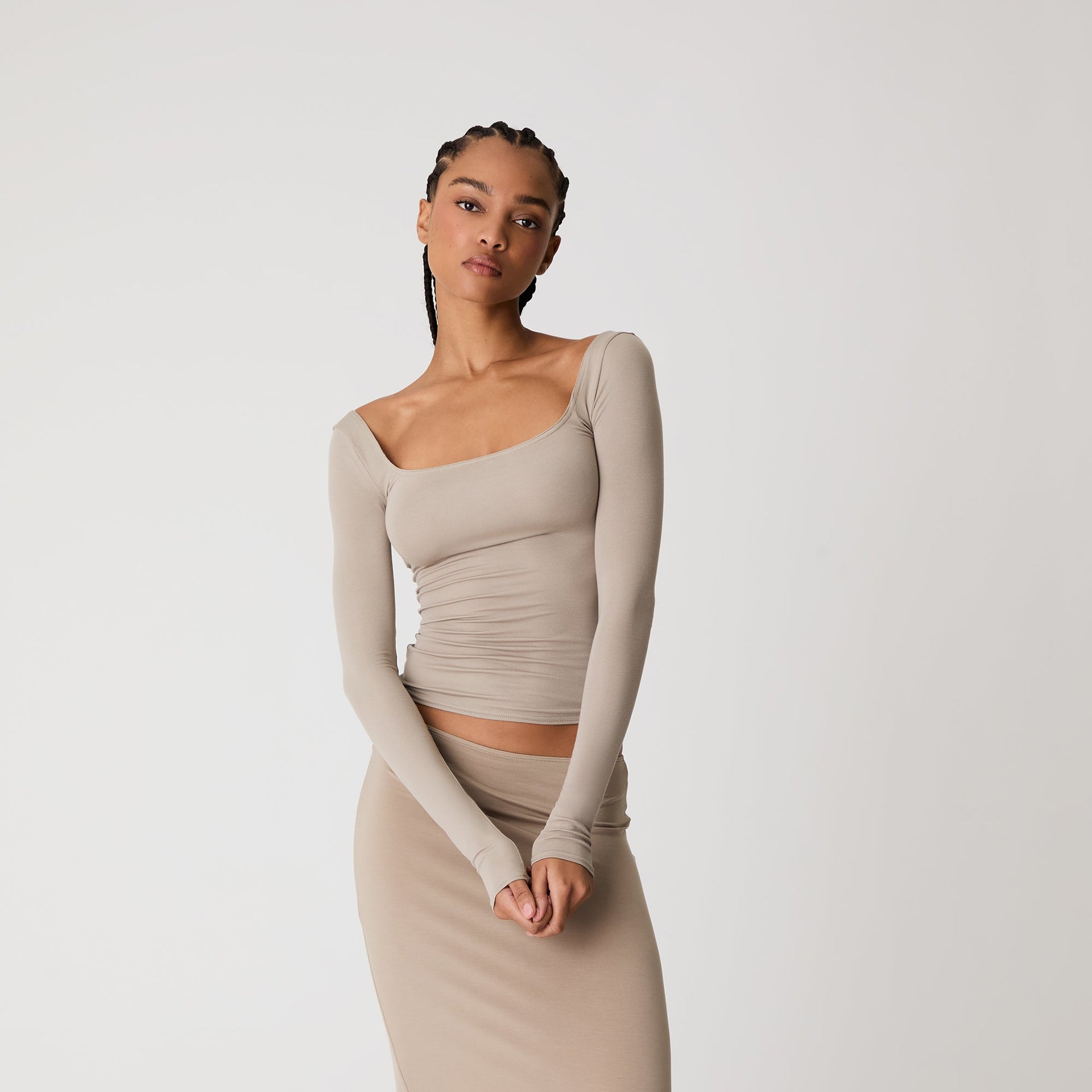 Kith Women Modal Ballet Long Sleeve - Wren