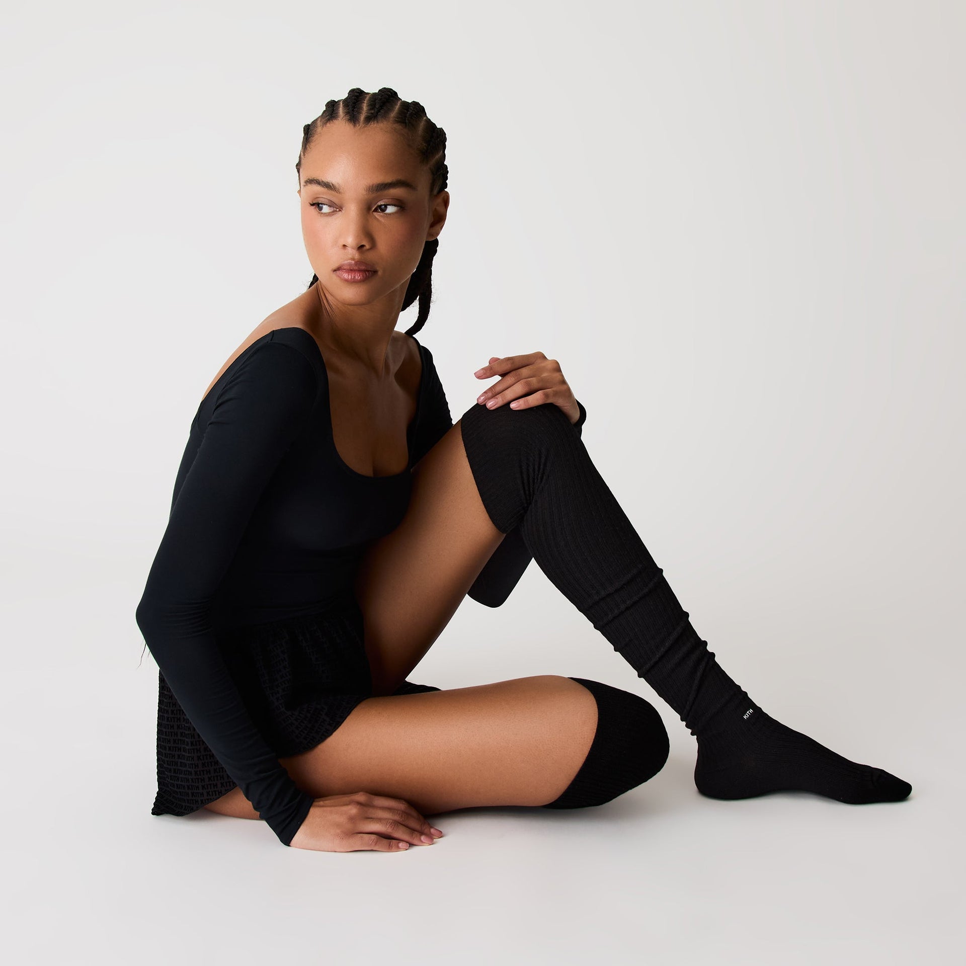 Kith Women Merino Thigh High Sock - Black