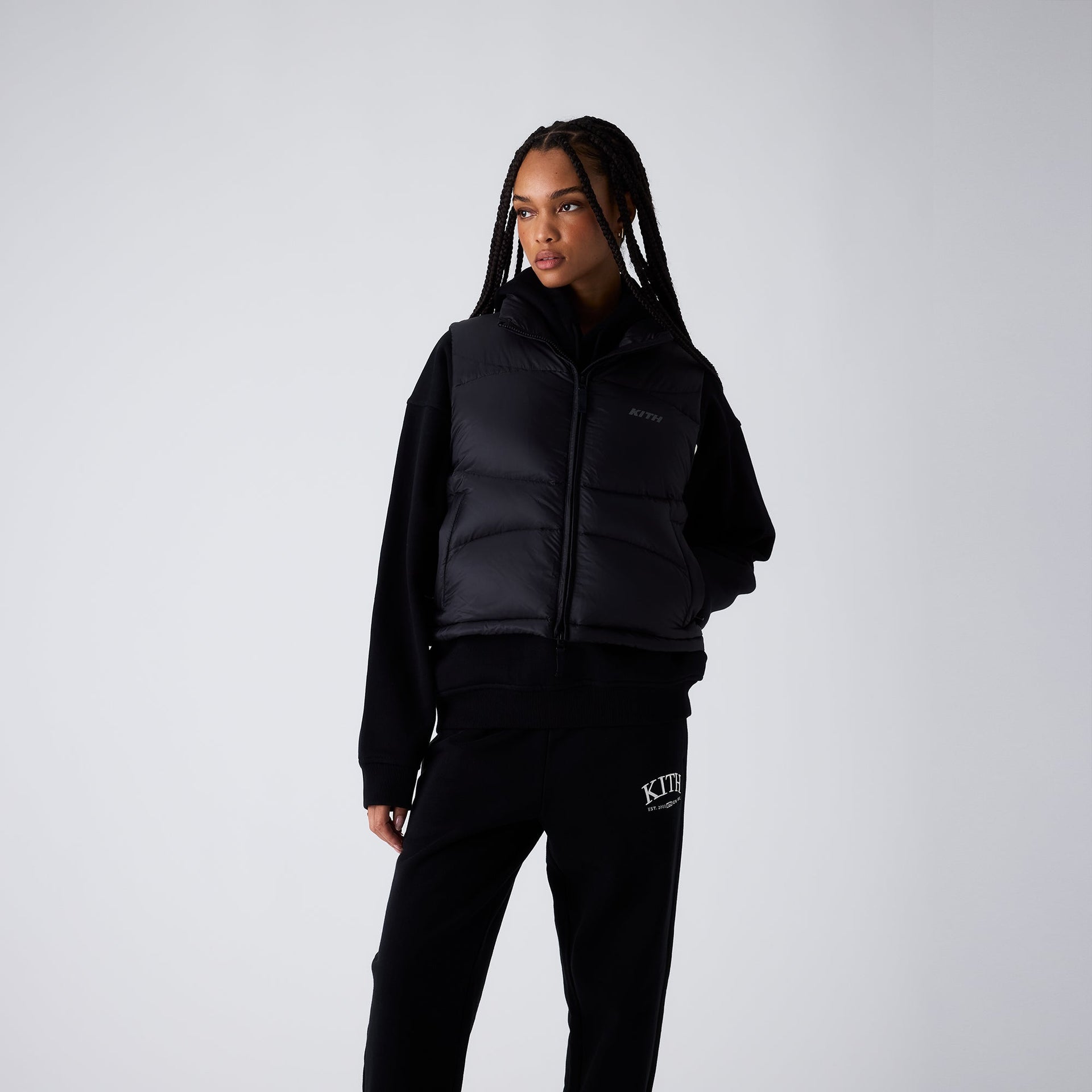 Kith Women Corey Puffer Vest - Black