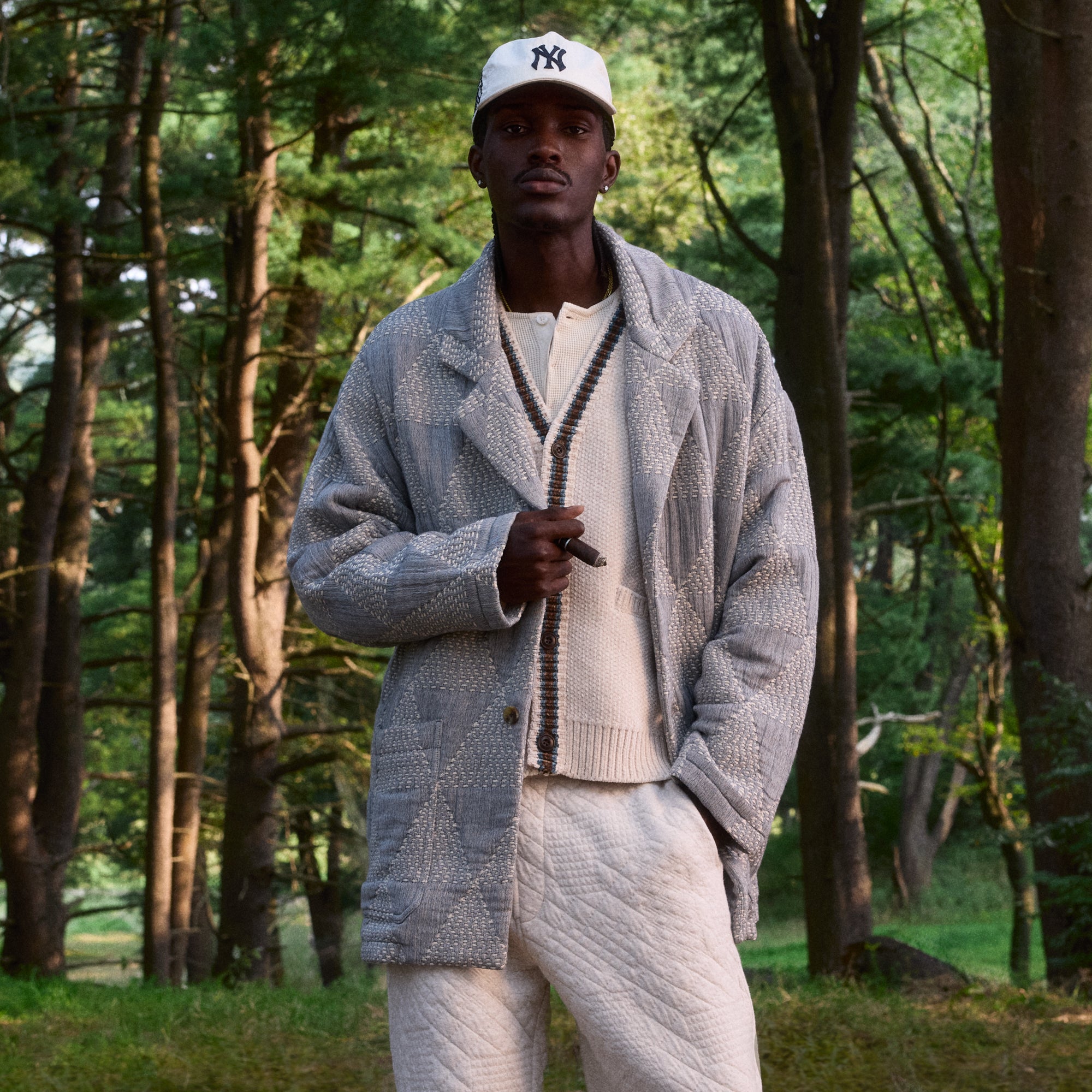 Kith Suede Combo Boxy Collared Overshirt - Hematite – Kith