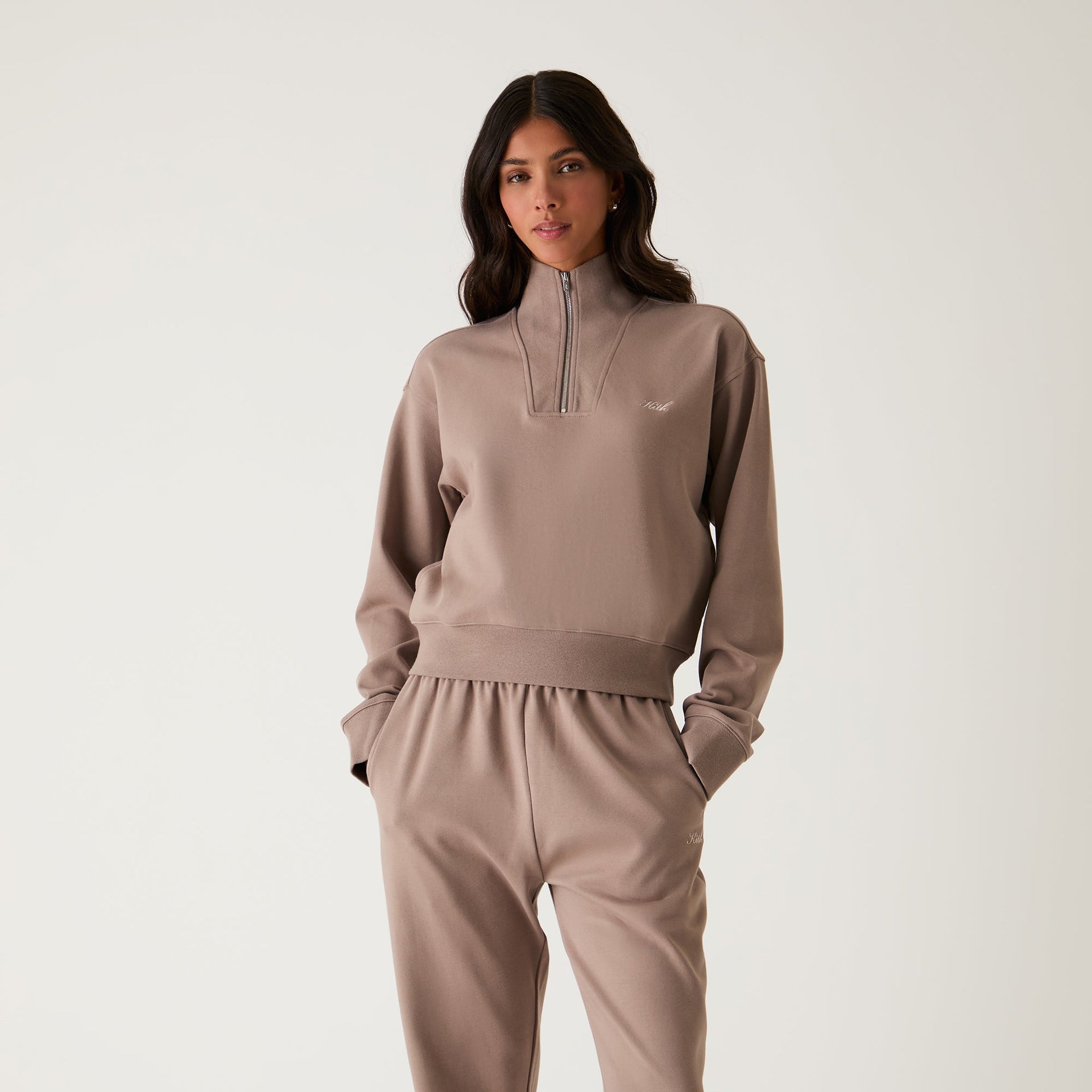 Kith Women Ryder Quarter Zip - Quicksand