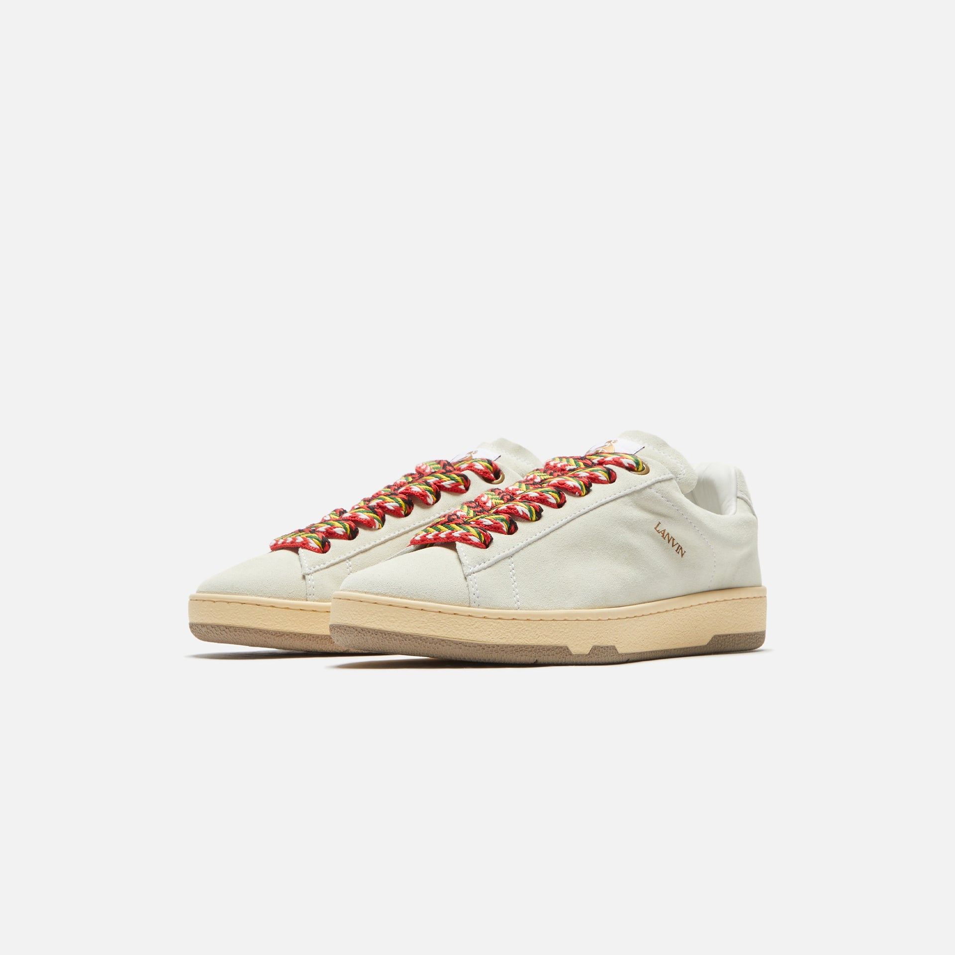 Lanvin Lite Curb Low Top Sneakers - White