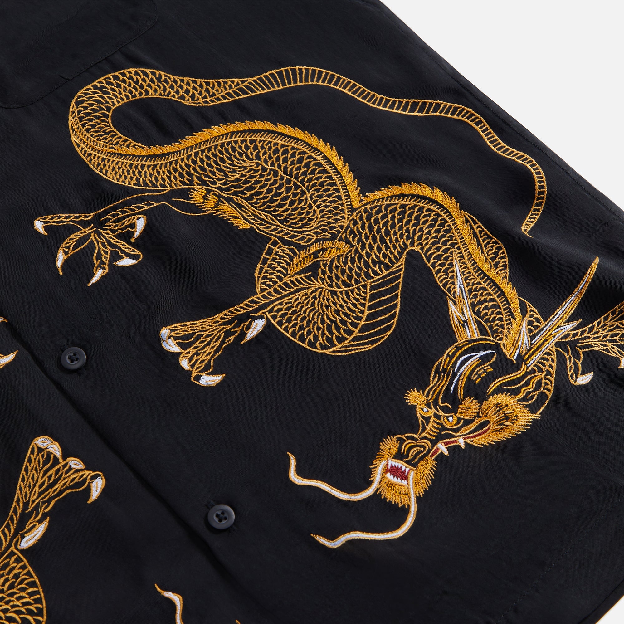 Maharishi Thai Dragon Summer Shirt - Black – Kith Europe