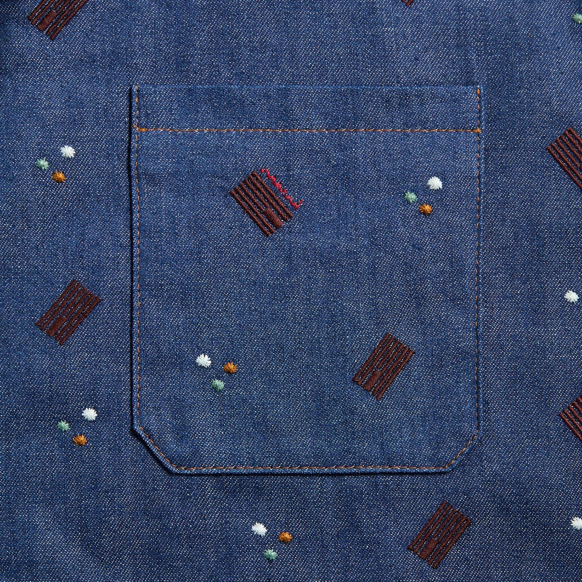 Marni Embroidered Shirt - Blue